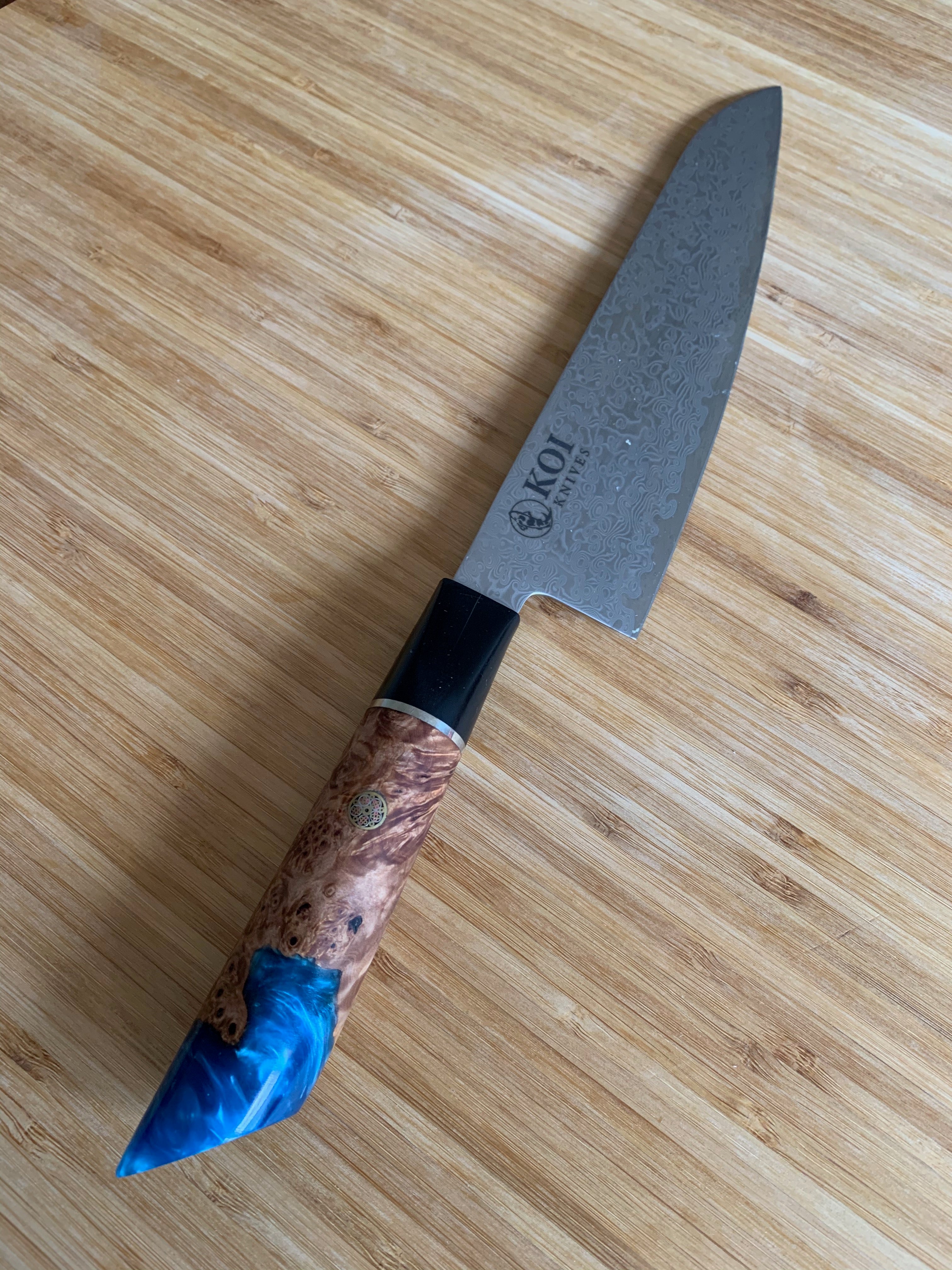 Gyuto Knife (Chefs knife) - Ocean Blue Handle