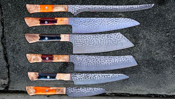 The Osaka Collection - Hammered Functionality – Koi Knives